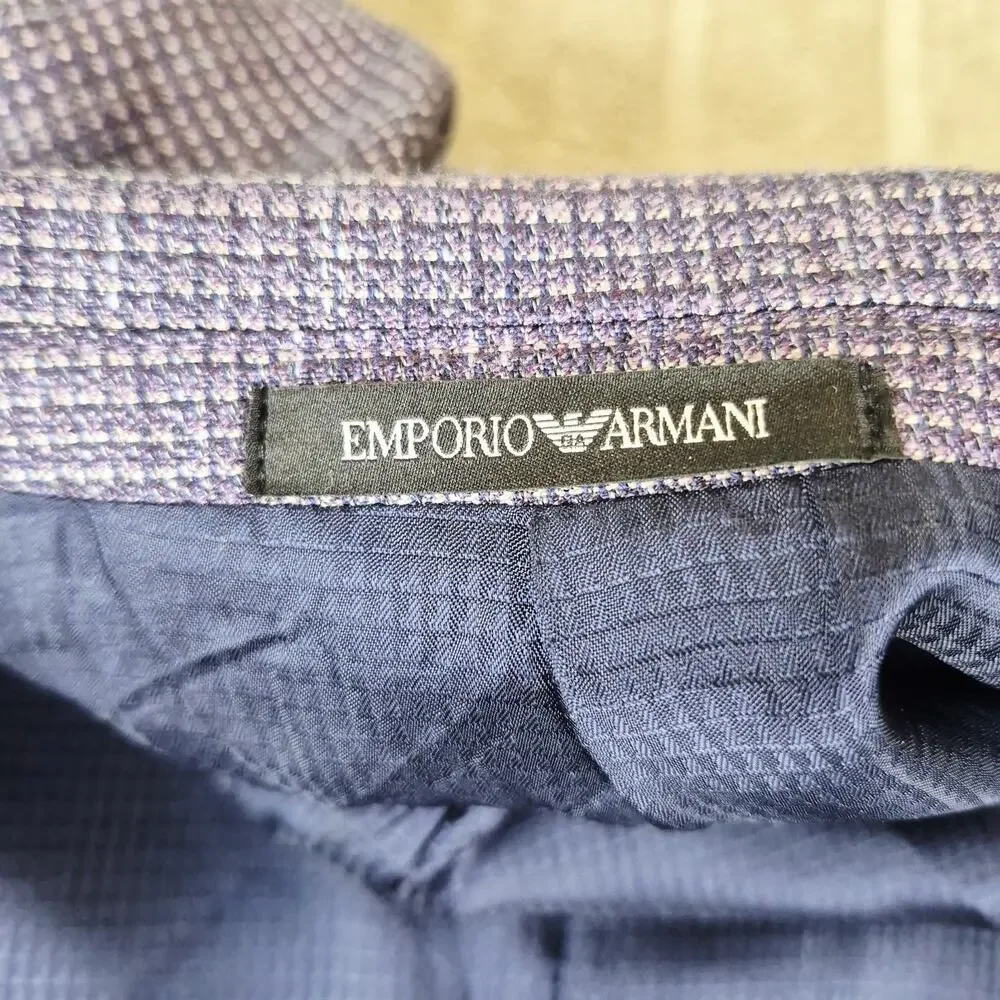 Emporio Armani Purple Iridescent G Line Blazer Sport Coat Sz 48R 2-Button Jacket